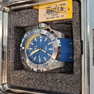 Invicta Blue and Silver Dive Watch